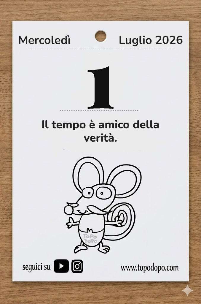 Calendario mercoledì 1 luglio 2026