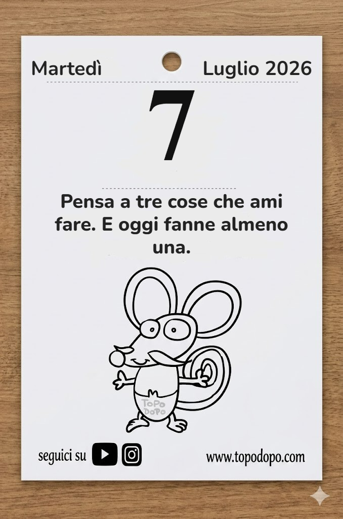 Calendario martedì 7 luglio 2026