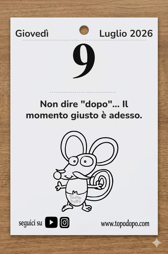 Calendario giovedì 9 luglio 2026