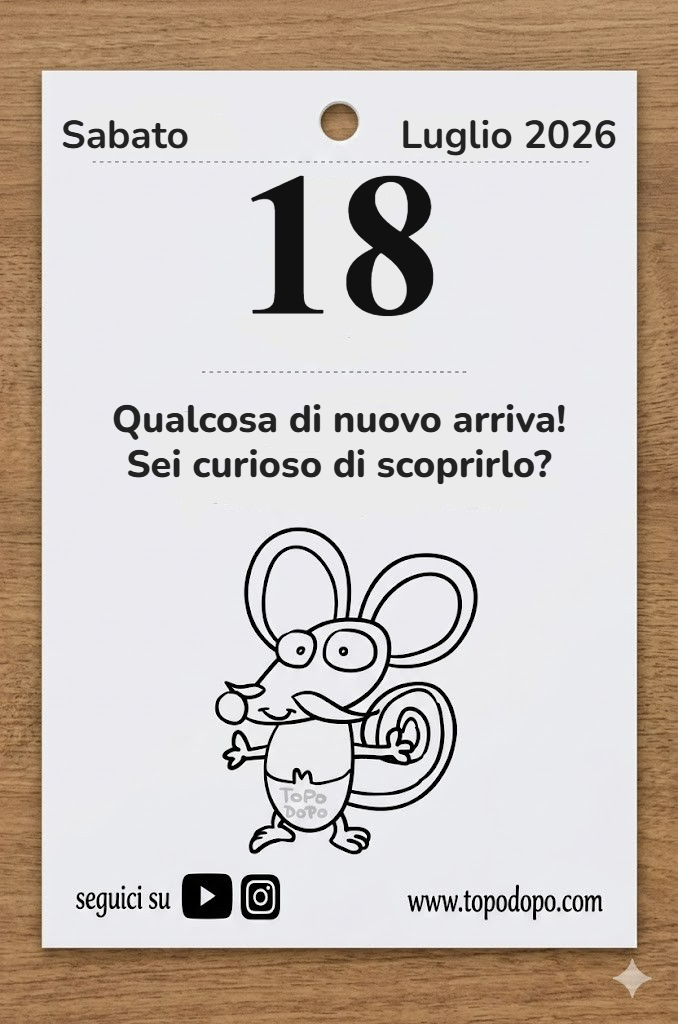 Calendario sabato 18 luglio 2026