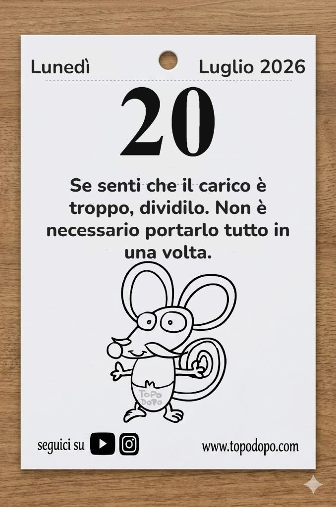 Calendario lunedì 20 luglio 2026